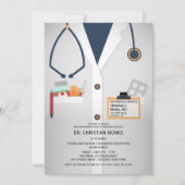 医療スタッフ退職招待状(カスタマイズ) 招待状 (正面)