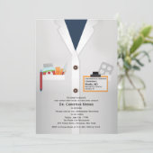 医療スタッフ退職招待 招待状 (スタンド正面)