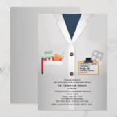 医療スタッフ退職招待 招待状 (正面/裏面)