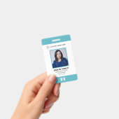 医療スタッフ ナース フォト ID | 病院ロゴ バッジ (手持ち)