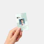 医療スタッフID + バーコード | 垂直 バッジ (手持ち)