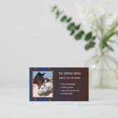 医療セラピー馬獣医ビジネスカード 名刺 (スタンド正面)