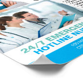 医療センターおよびクリニックテンプレート ポスター (角)