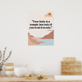 医療センターと病院の引用文ポスター ポスター (キッチン)