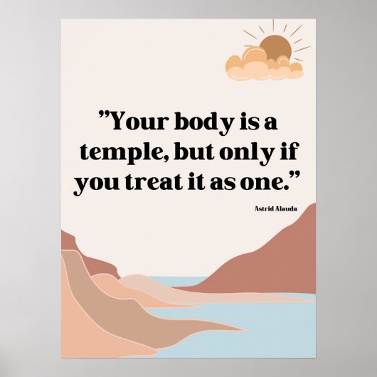 医療センターと病院の引用文ポスター ポスター (正面)