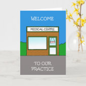 医療センターへようこそ カード (黄色い花)