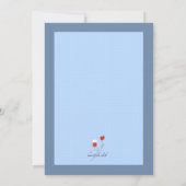 医療センター卒業招待状 招待状 (裏面)