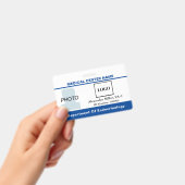 医療センター病院ロゴバーコード写真 バッジ (手持ち)