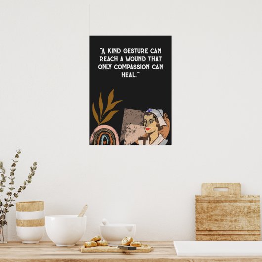 医療センター、病院の引用文のパーソナライズ ポスター (キッチン)