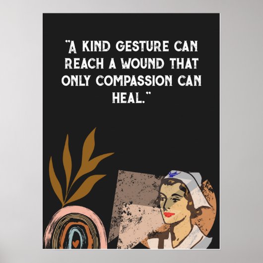 医療センター、病院の引用文のパーソナライズ ポスター (正面)