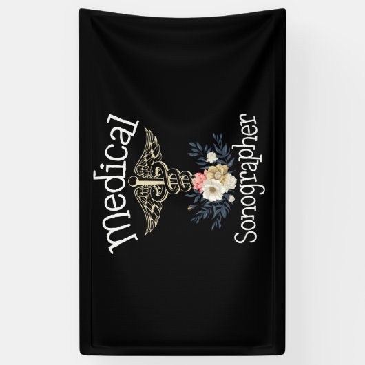 医療ソノグラフカワイトソノグラフィギフト 横断幕 (縦)