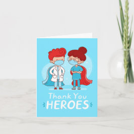 医療チームのサンキューカード サンキューカード