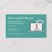 医療テレケアヘルスケアビジネスカード 名刺 (正面)