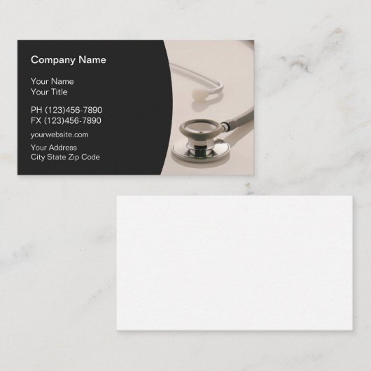 医療テーマプロフェッショナル名刺 名刺 (正面/裏面)