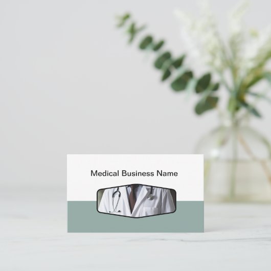 医療テーマユニーク名刺 名刺 (スタンド正面)