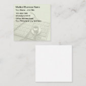 医療テーマ名刺テンプレート スクエア名刺 (正面/裏面)