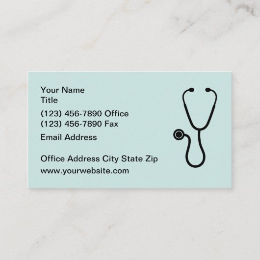 医療テーマ名刺 名刺 (裏面)