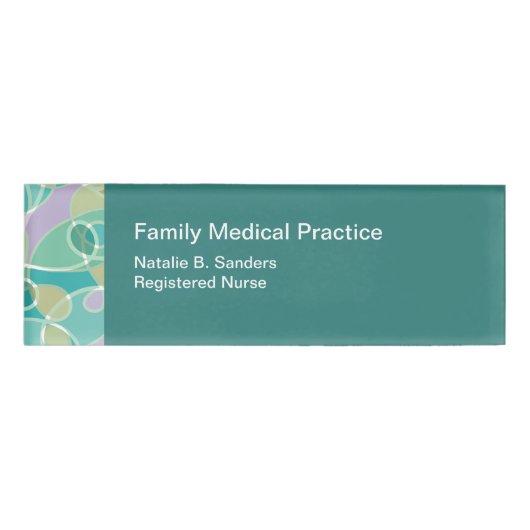 医療テーマ登録ナース 名札 (正面)