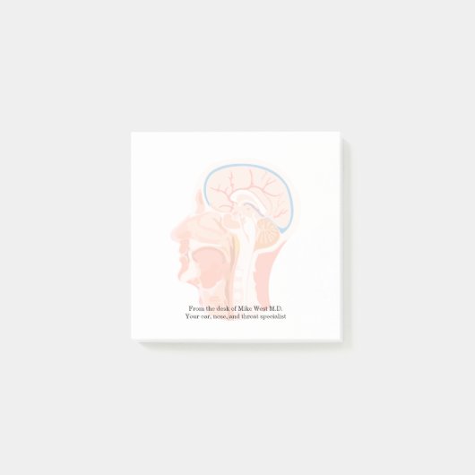 医療テーマ耳鼻咽喉医 ポストイット (正面)