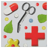 医療テーマ ファブリック (クローズアップ)