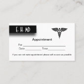 医療デザイン、アポイントメントエリア背面 予約カード (裏面)