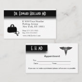 医療デザイン、アポイントメントエリア背面 予約カード (正面/裏面)