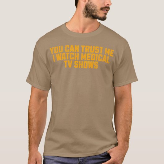 医療ドラマを見るのが好きです ビンテージ風 Tシャツ (正面)