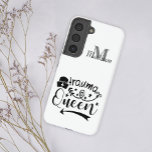 医療ナースおもしろいトラウマクイーンモノグラム追加の名前 SAMSUNG GALAXY S22ケース<br><div class="desc">そしてエレガントあなたの名前とイニシャルで飾られた実用的なサムスンのケース。</div>