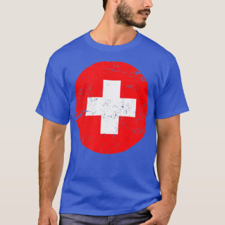 医療ナースドクターコスチューム制服Red Cross Vin Tシャツ