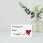 医療ナースハートシンボルホームヘルス 名刺 (スタンド正面)
