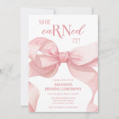 医療ナースピンニング卒業パーティー 招待状 (正面)