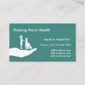 医療ナースホームヘルス 名刺 (正面)