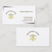 医療ナース実務者名刺 名刺 (正面/裏面)