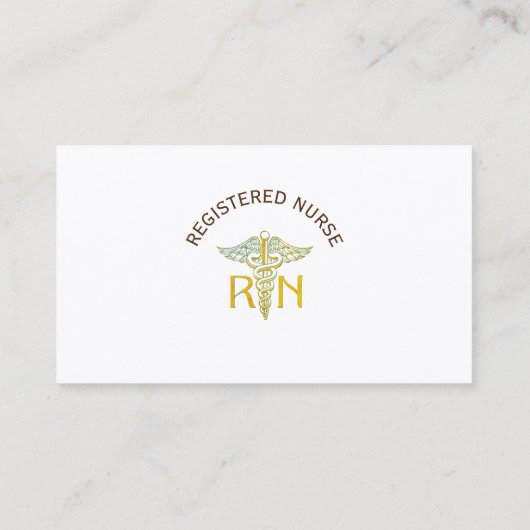 医療ナース実務者名刺 名刺 (裏面)