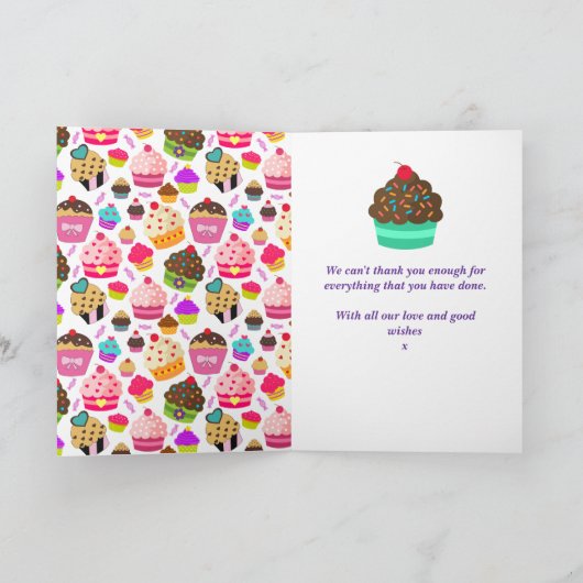 医療ナース感謝 カード (内部)