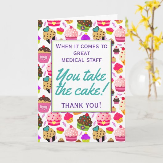 医療ナース感謝 カード (黄色い花)