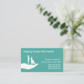 医療ナース衛生予算の名刺 名刺 (スタンド正面)