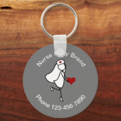 医療ナース連絡キーホルダーテンプレート キーホルダー (正面)