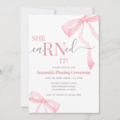 医療ナースRNピンニング卒業パーティー 招待状 (正面)