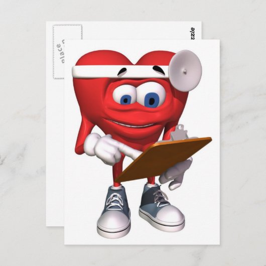 医療ハートドクターカウト ポストカード (正面/裏面)