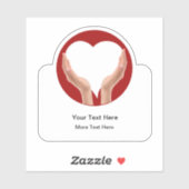 医療ハートホーム健康ステッカーラベル シール (シート)