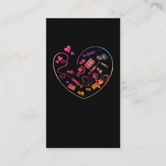 医療ハート医学生ナース医 名刺 (正面)