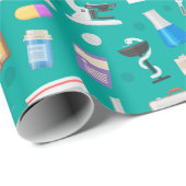 医療パターン ラッピングペーパー (ロールコーナー)