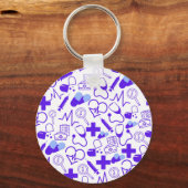 医療パーソナライズされたテーマ医療プロフェッショナル キーホルダー (裏面)