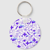 医療パーソナライズされたテーマ医療プロフェッショナル キーホルダー (裏面)