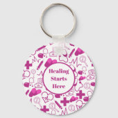 医療パーソナライズされたテーマ医療プロフェッショナル キーホルダー (正面)