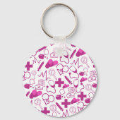 医療パーソナライズされたテーマ医療プロフェッショナル キーホルダー (裏面)