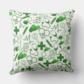 医療パーソナライズされたテーマ医療プロフェッショナル クッション (裏面)