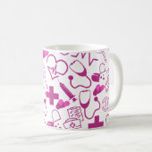 医療パーソナライズされたテーマ医療プロフェッショナル コーヒーマグカップ (正面右)