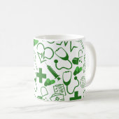 医療パーソナライズされたテーマ医療プロフェッショナル コーヒーマグカップ (正面右)